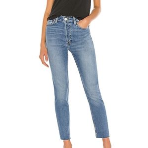 Levi's Re/Done High Rise Ankle Crop In Light 22 Size 26